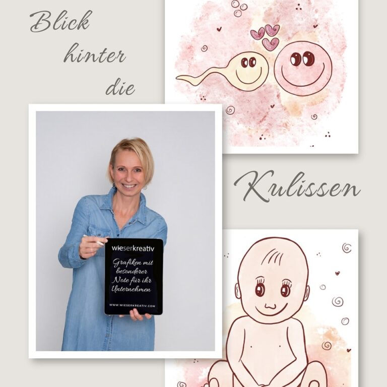 Illustratorin Babybriefe Schwangerschaftstagebuch